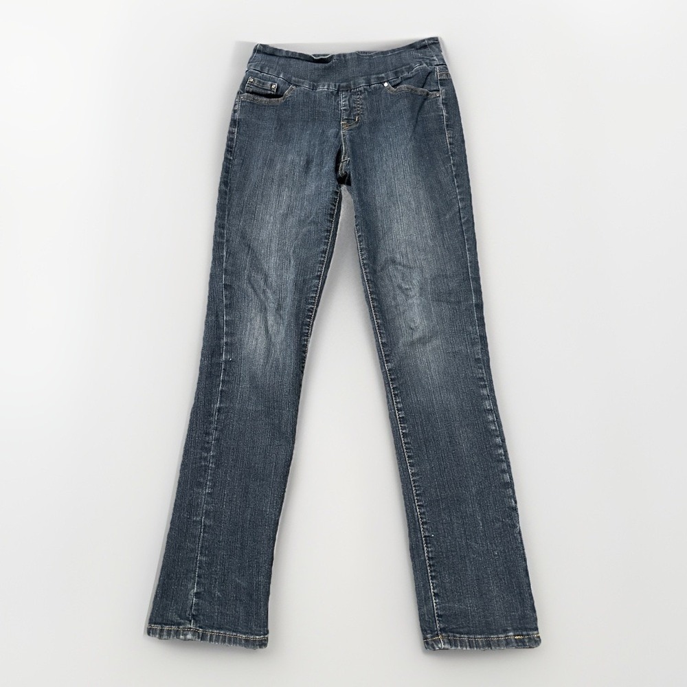 JAG Jeans Womens Size Pull On Mid Rise‎ Straight Leg Dark Wash 29x31